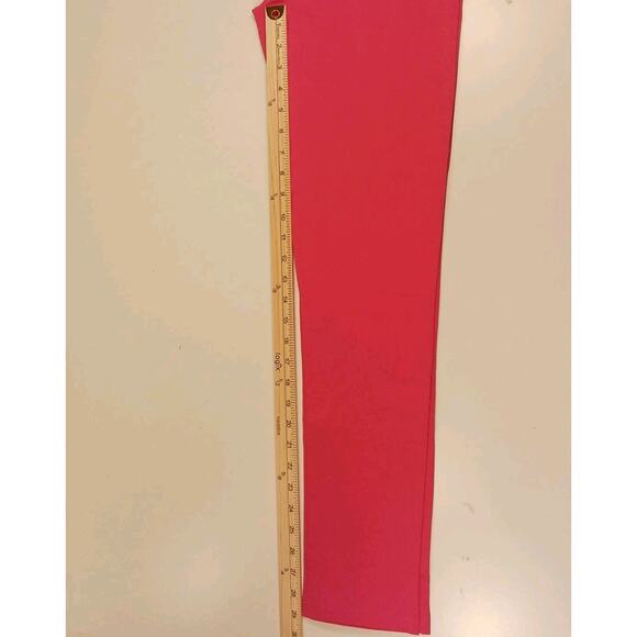 Clothing Ave Dress Pants Women's Large Pink Elastic Waist Button Accent Rayon - Picture 10 of 14